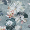 Water Lilies wallpaper in Mineral by 1838 wallcoverings