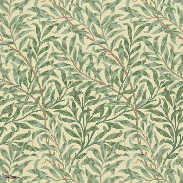 Willow Boughs wallpaper in Green van Morris & Co
