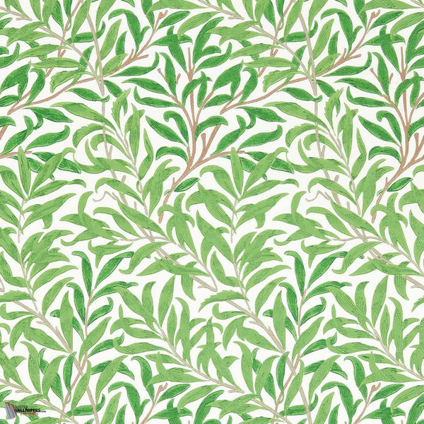 Willow Boughs wallpaper in Leaf Green van Morris & Co
