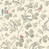 Winter Birds behang in Rose & Old Olive van Cole & Son