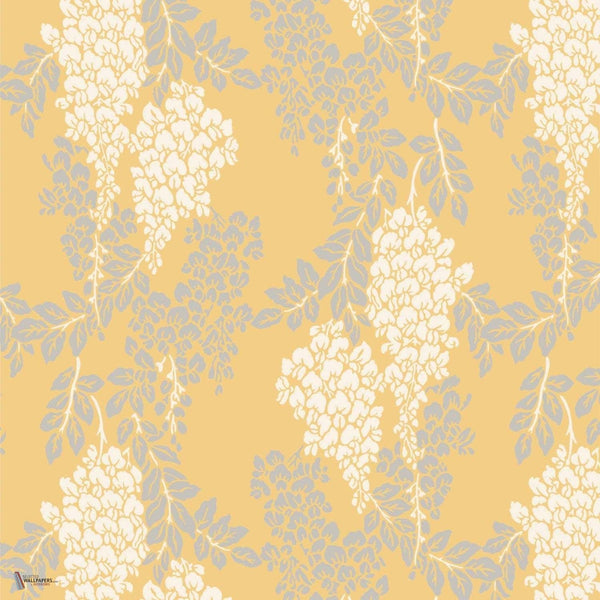 Wisteria behang in Yellow Ground van Farrow & Ball