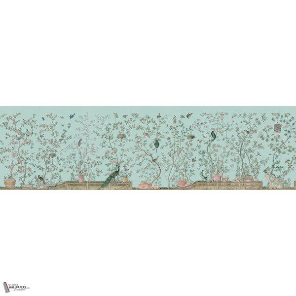 Xanadu Balustrade behang in Celadon van Iksel