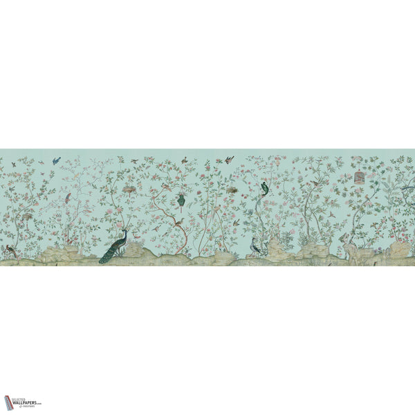 Xanadu Landscape behang in Celadon van Iksel