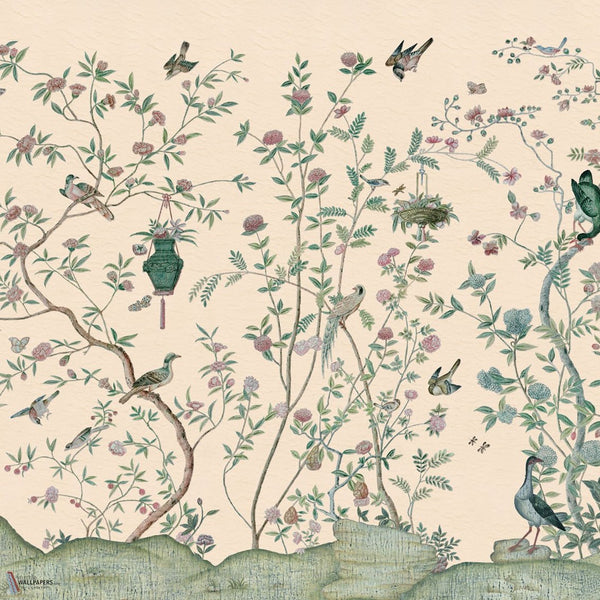 Xanadu Landscape behang van Iksel — Blush, detail