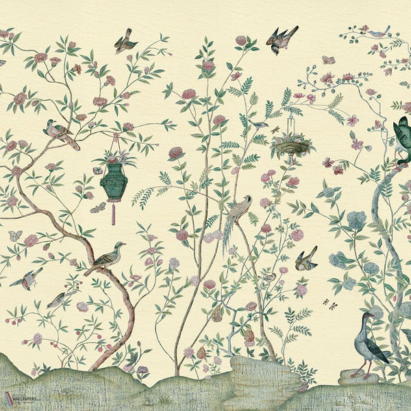 Xanadu Landscape behang van Iksel — Ivory, detail