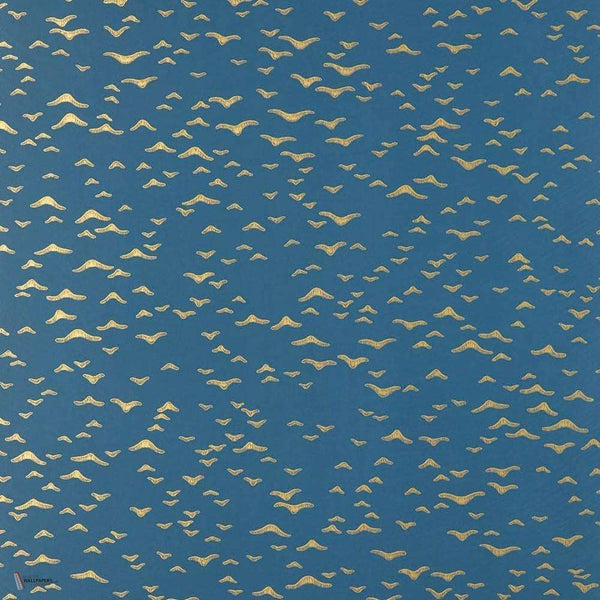 Yukutori behang in Bespoke Gold van Farrow & Ball