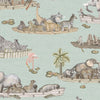 Zambezi behang in Multi on Seafoam van Cole & Son
