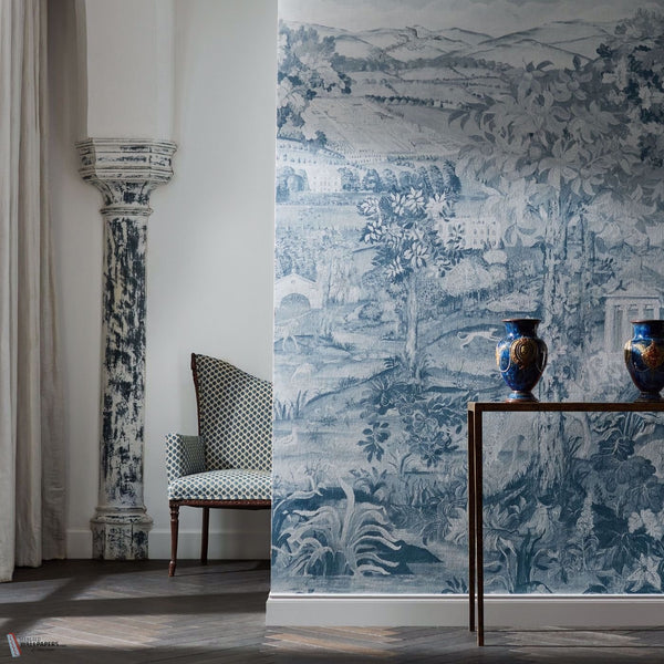 Arcadian Thames Tapete in Wedgewood Blue von Zoffany