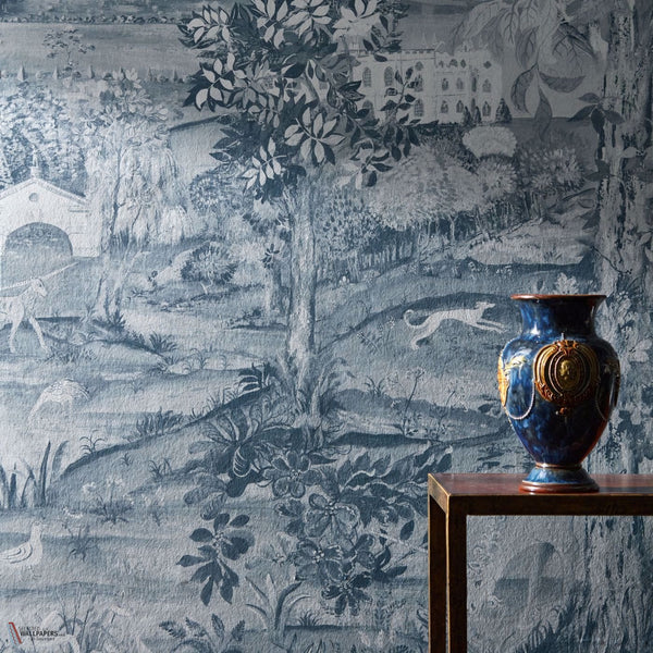 Arcadian Thames Tapete in Wedgewood Blue von Zoffany