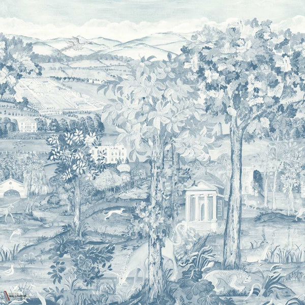 Arcadian Thames Tapete in Wedgewood Blue von Zoffany