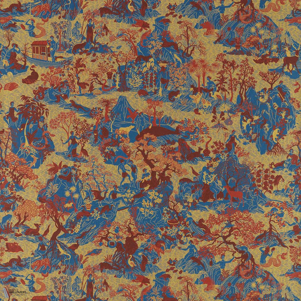 Avalons Tapete in Como Blue von Zoffany