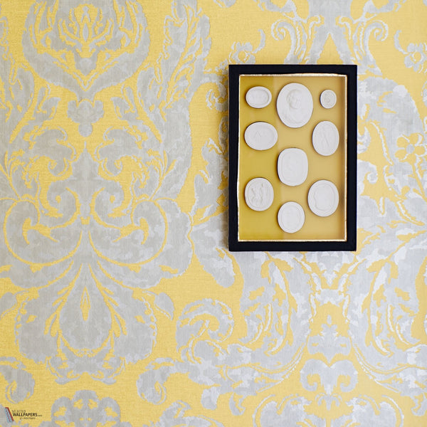 Brocatello behang in Chalk van Zoffany