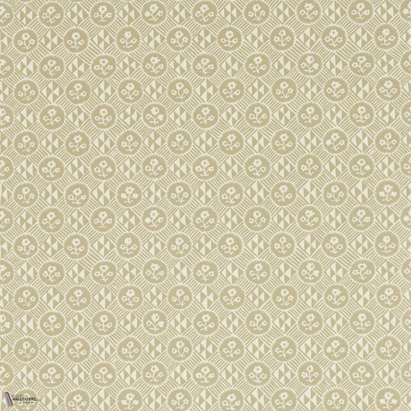 Diamonds & Flowers Tapete in Linen von Zoffany