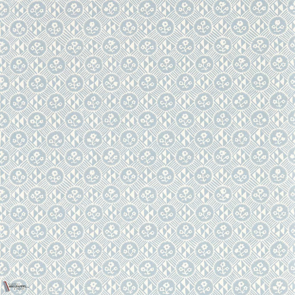 Diamonds & Flowers Tapete in Shetland von Zoffany