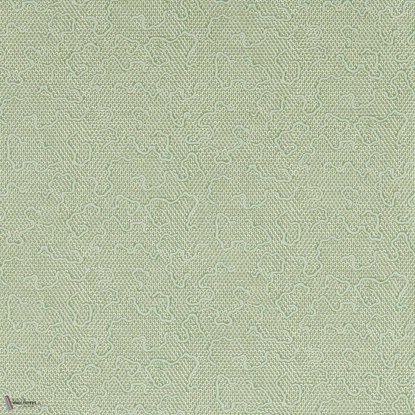 Domino Paper Tapete in Eau de nil von Zoffany
