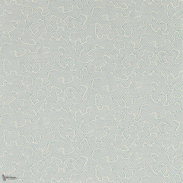 Domino Paper Tapete in Stockholm blue von Zoffany