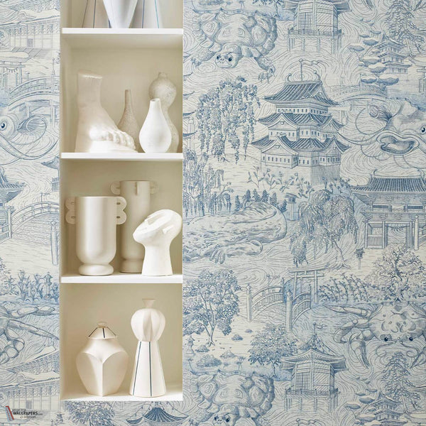 Eastern Palace Tapete in Indigo von Zoffany