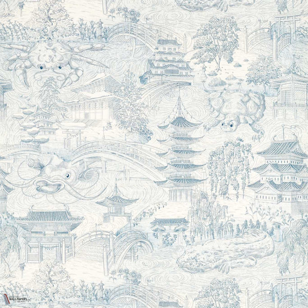 Eastern Palace Tapete in Indigo von Zoffany