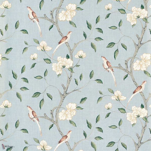 Eleonora Print Tapete in Stockholm Blue von Zoffany