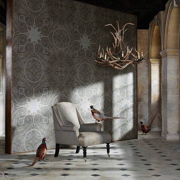 Elswick Paisley Tapete in Blue Umber von Zoffany