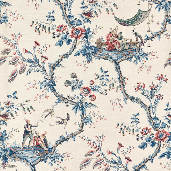 Emperor's Musician Tapete in Indigo von Zoffany