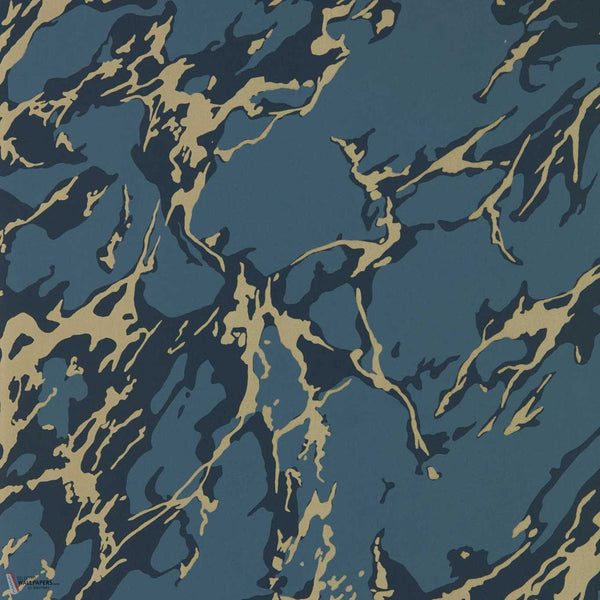 French Marble Tapete in Reign Blue von Zoffany