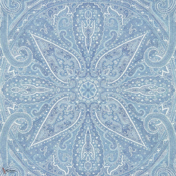 Grand Paisley Tapete in Indigo von Zoffany