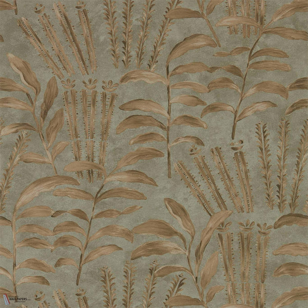 Highclere Tapete in Olivine von Zoffany