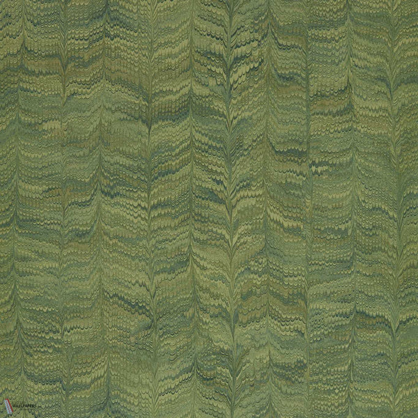 Jaipur Plain Tapete in Deep moss von Zoffany