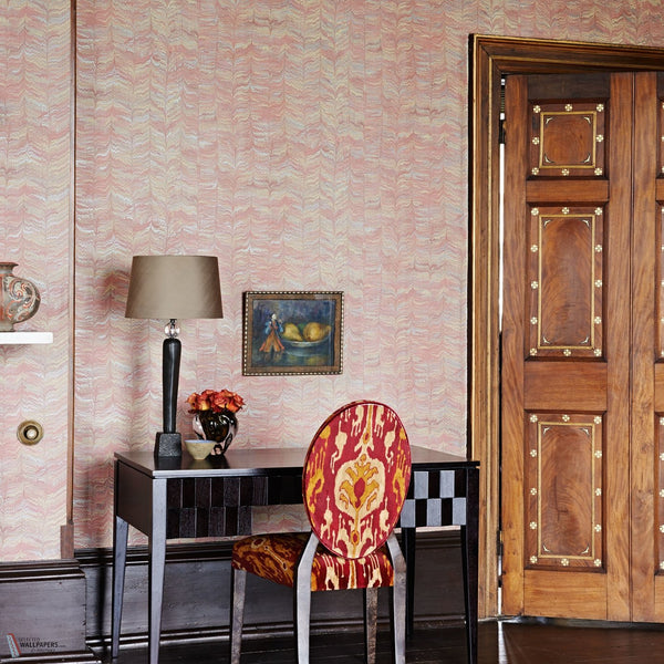 Jaipur Plain Tapete in Jade von Zoffany