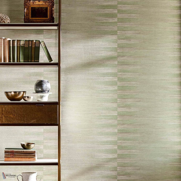 Kensington Grasscloth Tapete in Evergreen von Zoffany