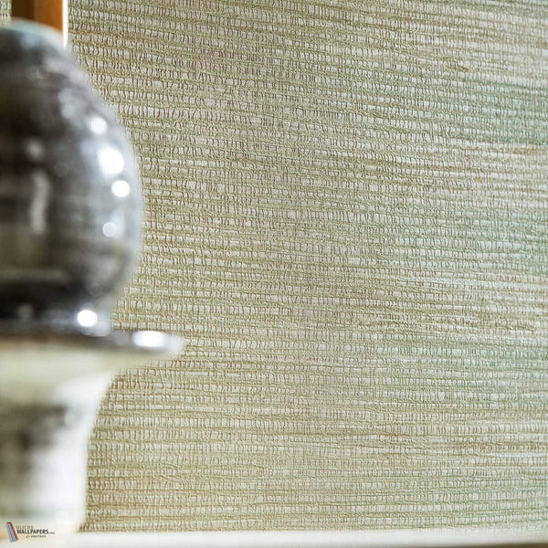 Kensington Grasscloth Tapete in Evergreen von Zoffany