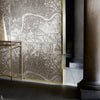 London 1832 behang in Silver van Zoffany