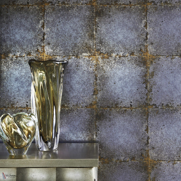 Lustre Tile Tapete in Silver von Zoffany