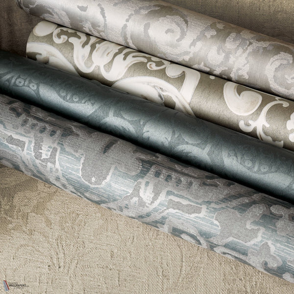 Malmaison Damask Tapete in Chalk von Zoffany