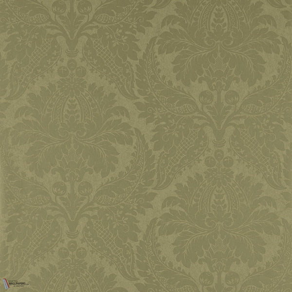 Malmaison Damask Tapete in Old Gold von Zoffany