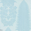 Marsden's Palm Damask behang in Blue Stone van Zoffany