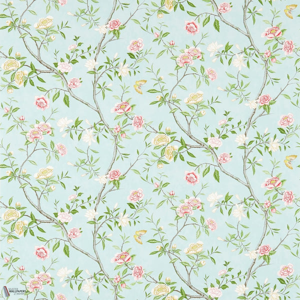 Nostell Priory papel pintado en Sky/Pink de Zoffany