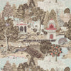 Peacock Garden wallpaper in Linen/Silver by Zoffany