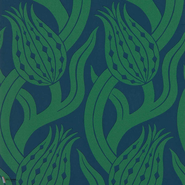 Persian Tulip Tapete in Poison von Zoffany