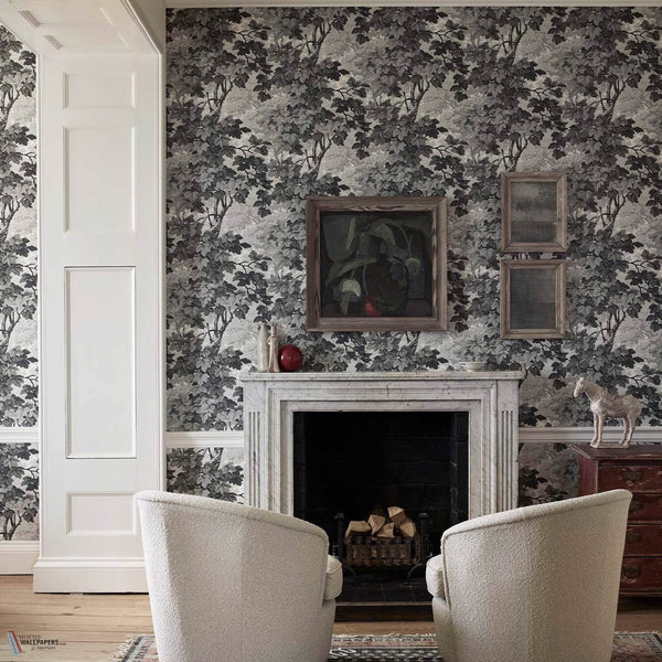 Richmond Park Tapete in Charcoal von Zoffany