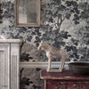 Richmond Park wallpaper in Charcoal by Zoffany