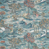 Stand Wood Tapete in Teal/Velvet Blue von Zoffany