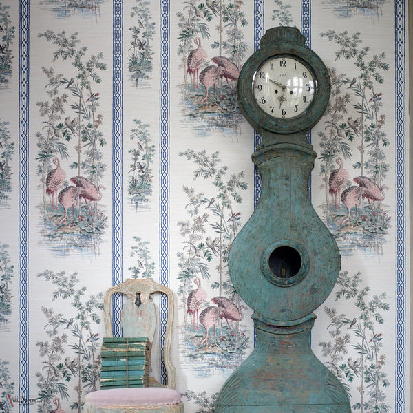 Storks & Thrushes Tapete in Tuscan Pink von Zoffany