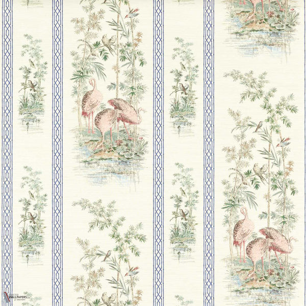 Storks & Thrushes Tapete in Tuscan Pink von Zoffany