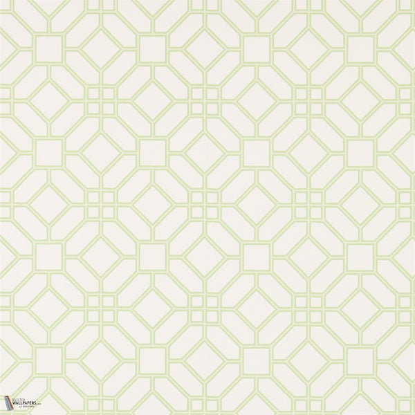 Veranda Trellis Tapete in Leaf von Zoffany