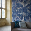 Verdure Tapete in Indigo von Zoffany