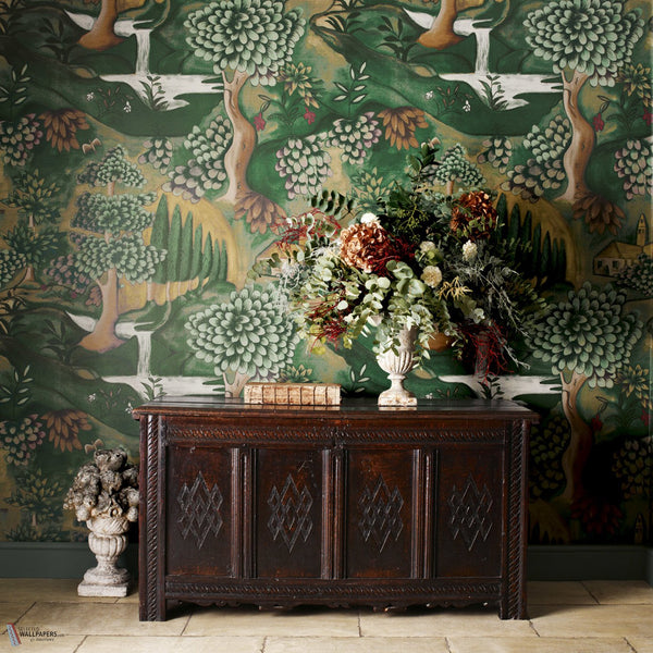 Verdure Tapete in Lead Blue von Zoffany