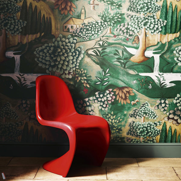 Verdure Tapete in Lead Blue von Zoffany