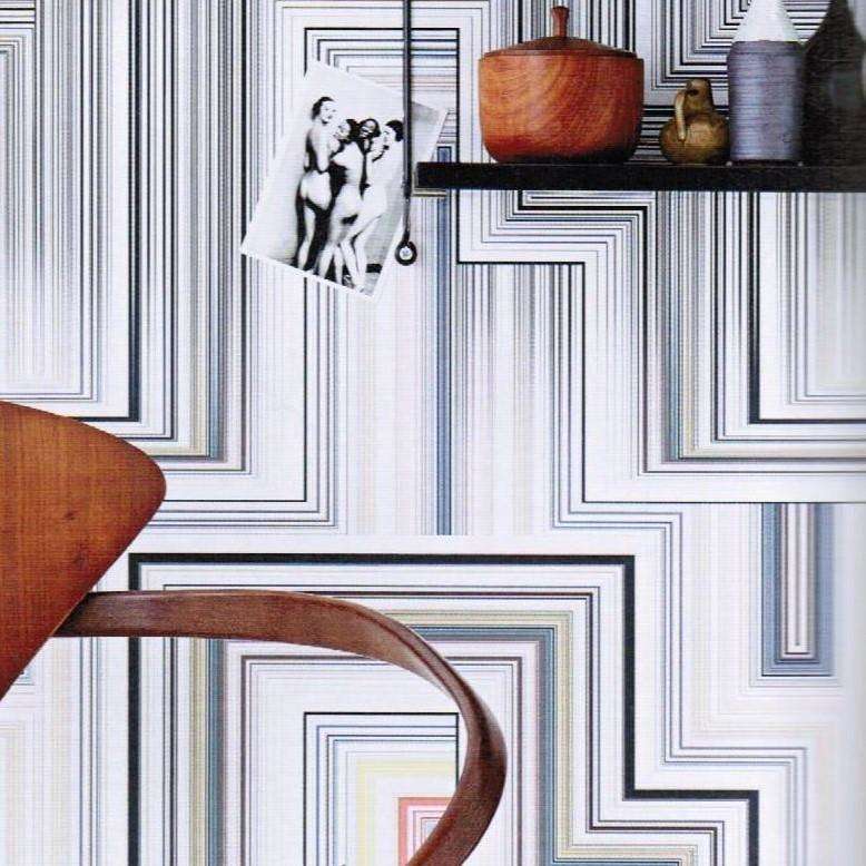 Abstract Malachite wallpaper in Multicolore by Designers Guild